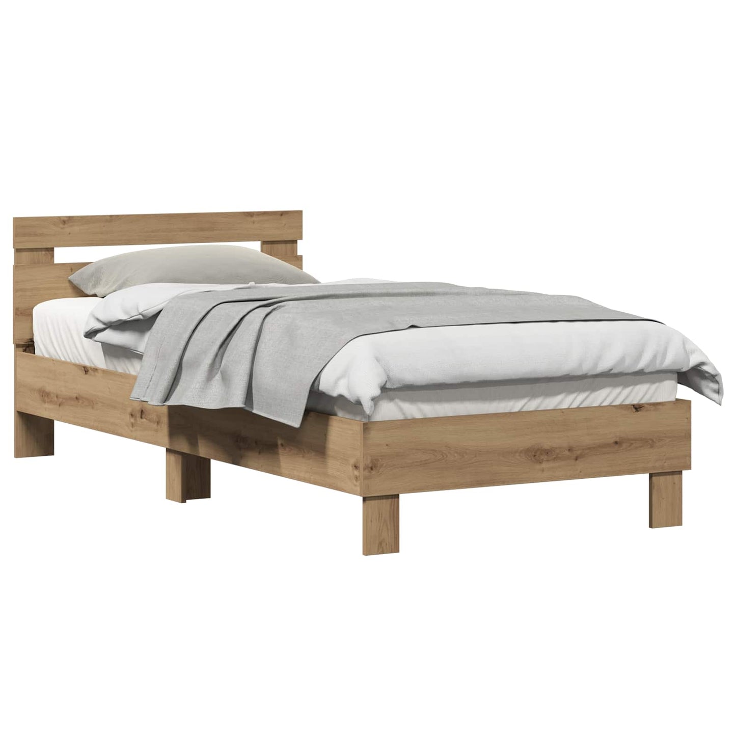 vidaXL Σκελετός Κρεβατιού Artisan Oak 203 x 95 x 70 εκ