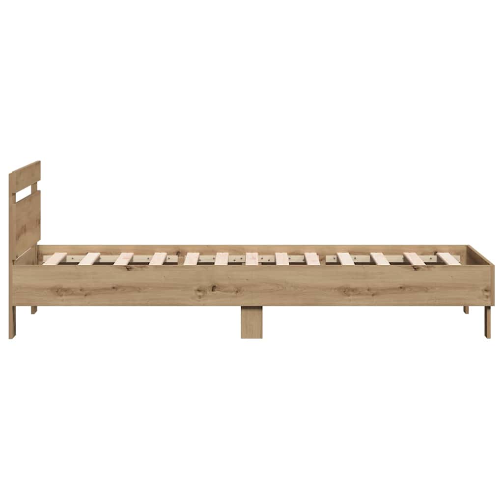 vidaXL Σκελετός Κρεβατιού Artisan Oak 203 x 95 x 70 εκ