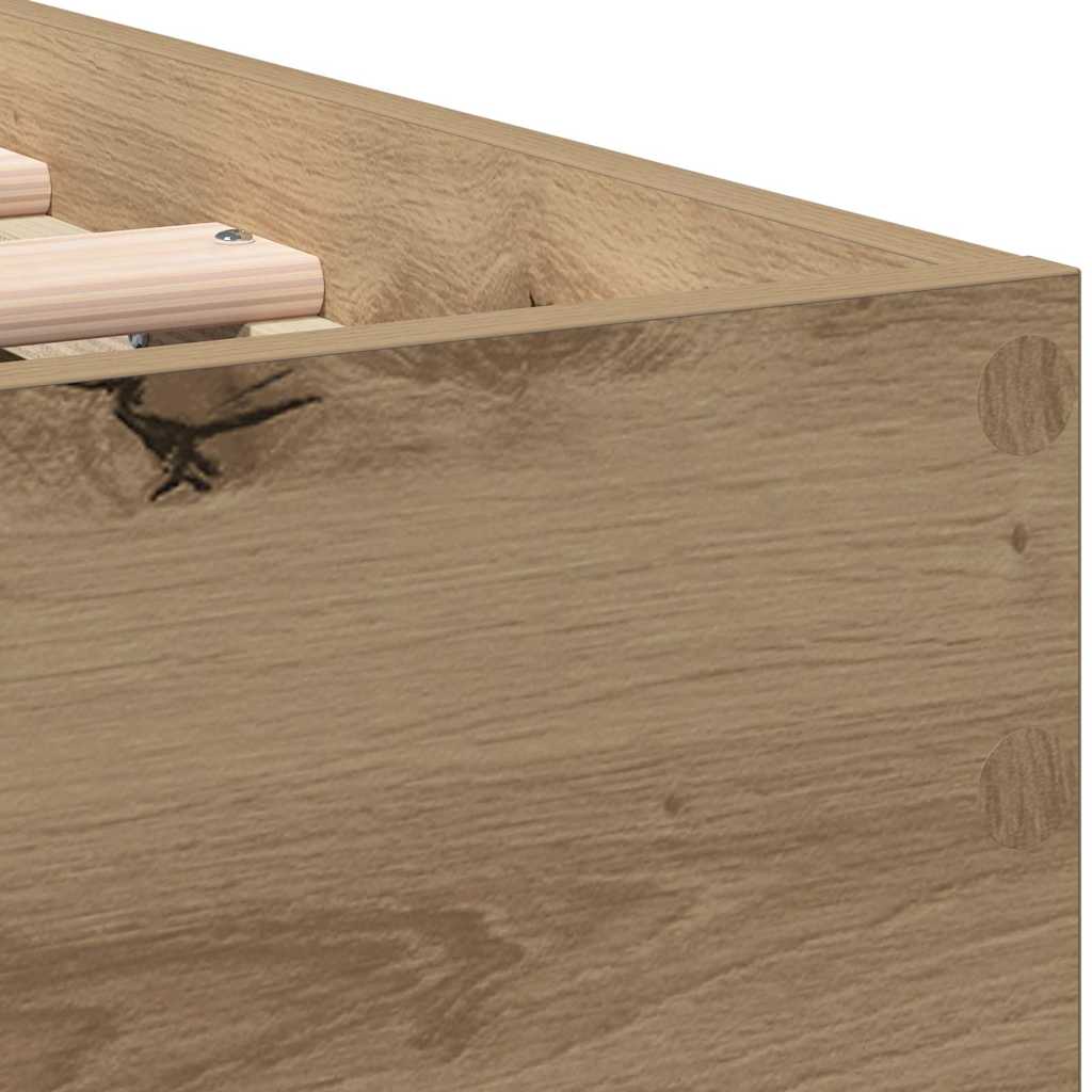 vidaXL Σκελετός Κρεβατιού με κεφαλάρι Artisan Oak 193 x 95 x 88 εκ
