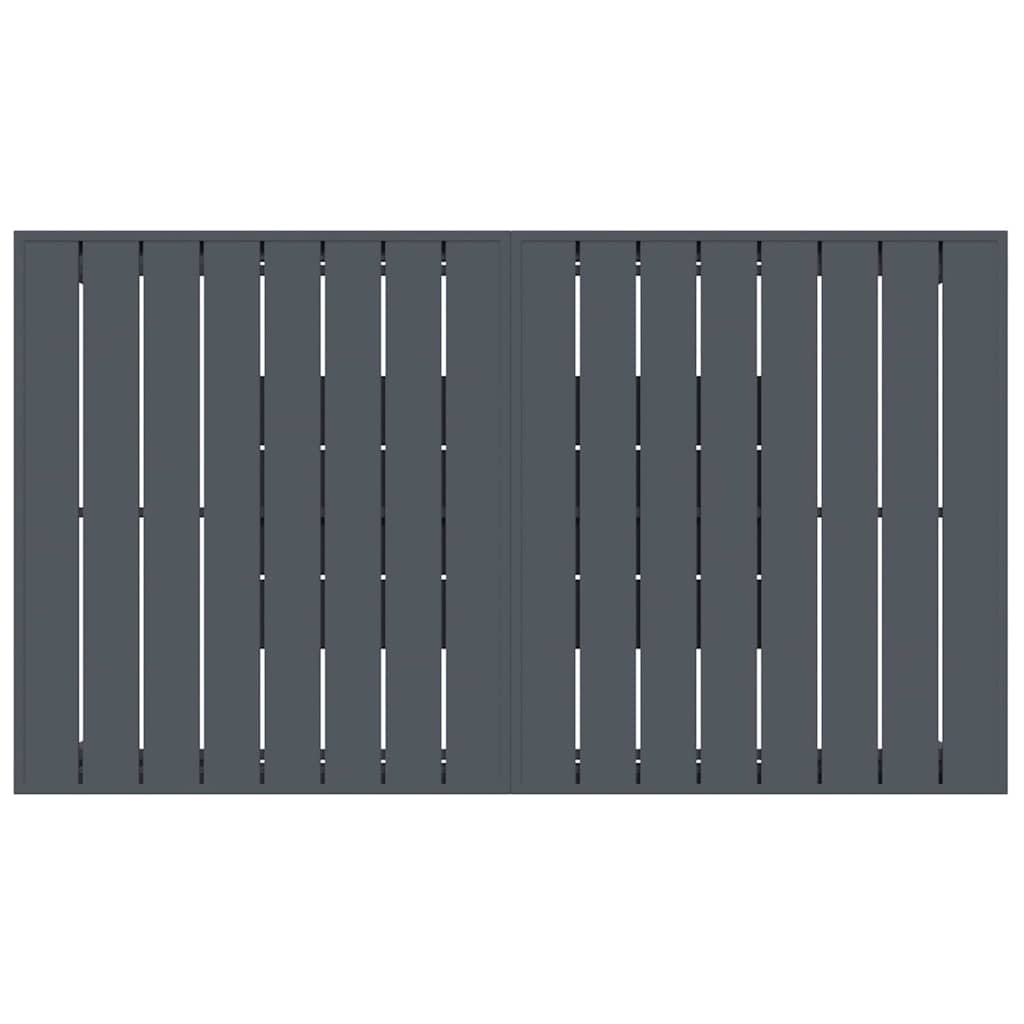 vidaXL Σέτ φαγητού για κήπο 9 pcs Ανθρακί Ατσάλι