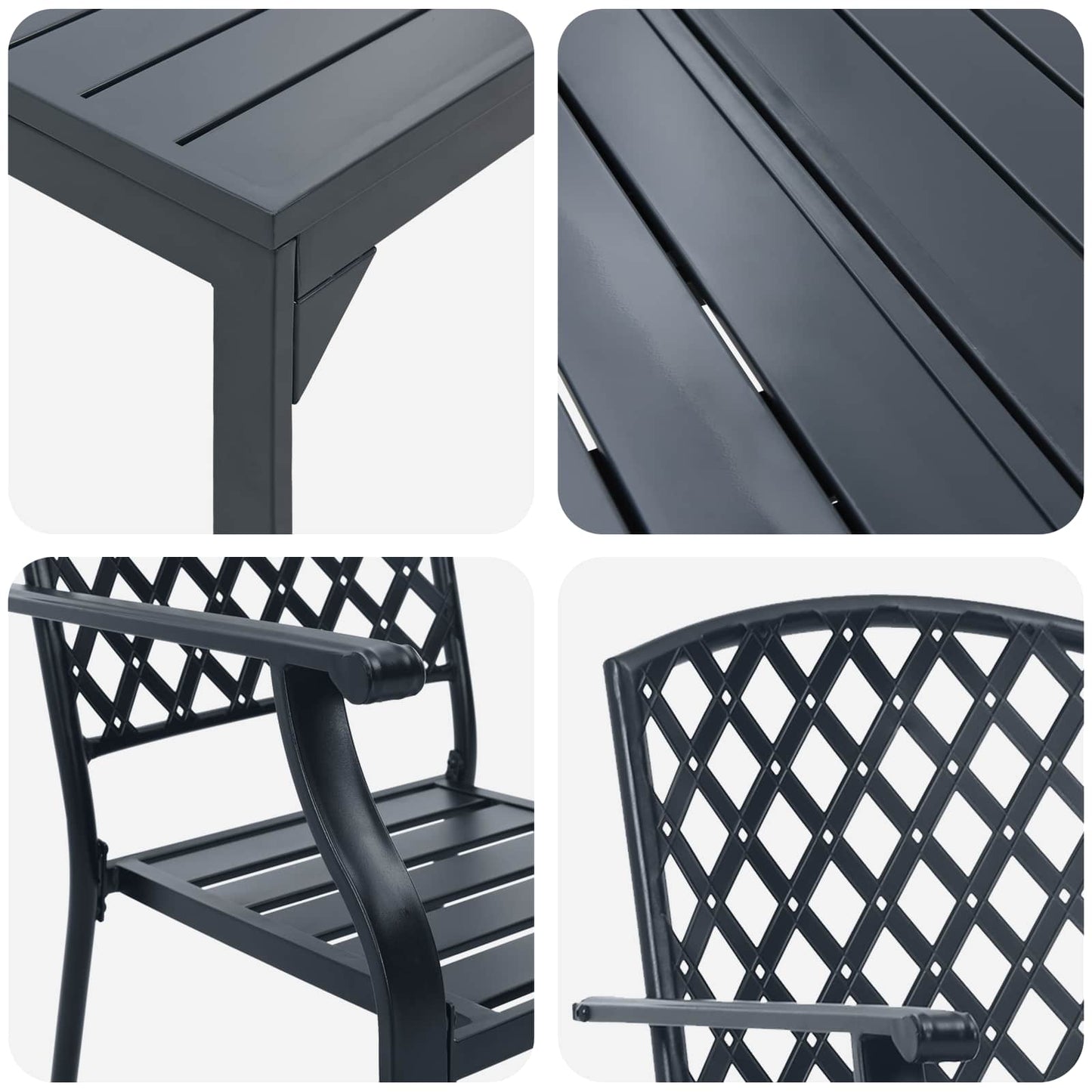 vidaXL Ρυθμιζόμενο Σετ Κηπουρικής Διατροφής 9 pcs Ατσάλι