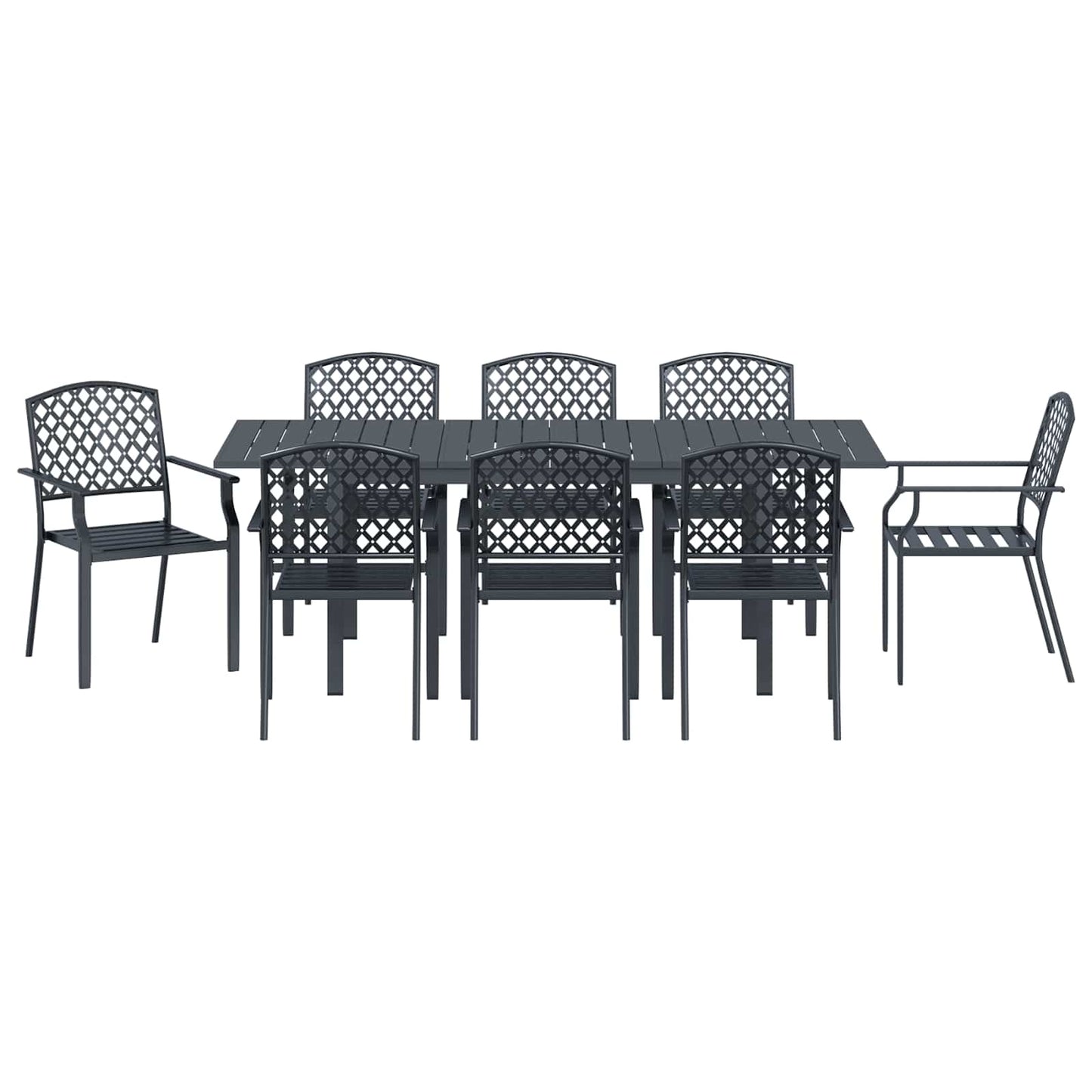 vidaXL Ρυθμιζόμενο Σετ Κηπουρικής Διατροφής 9 pcs Ατσάλι