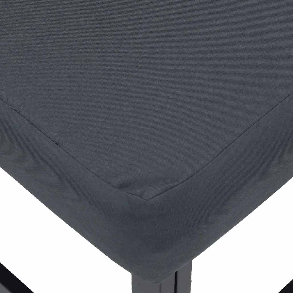 vidaXL Σετ Καναπέ Κήπου με μαξιλάρι 13 pcs Μαύρο Αλουμίνιο