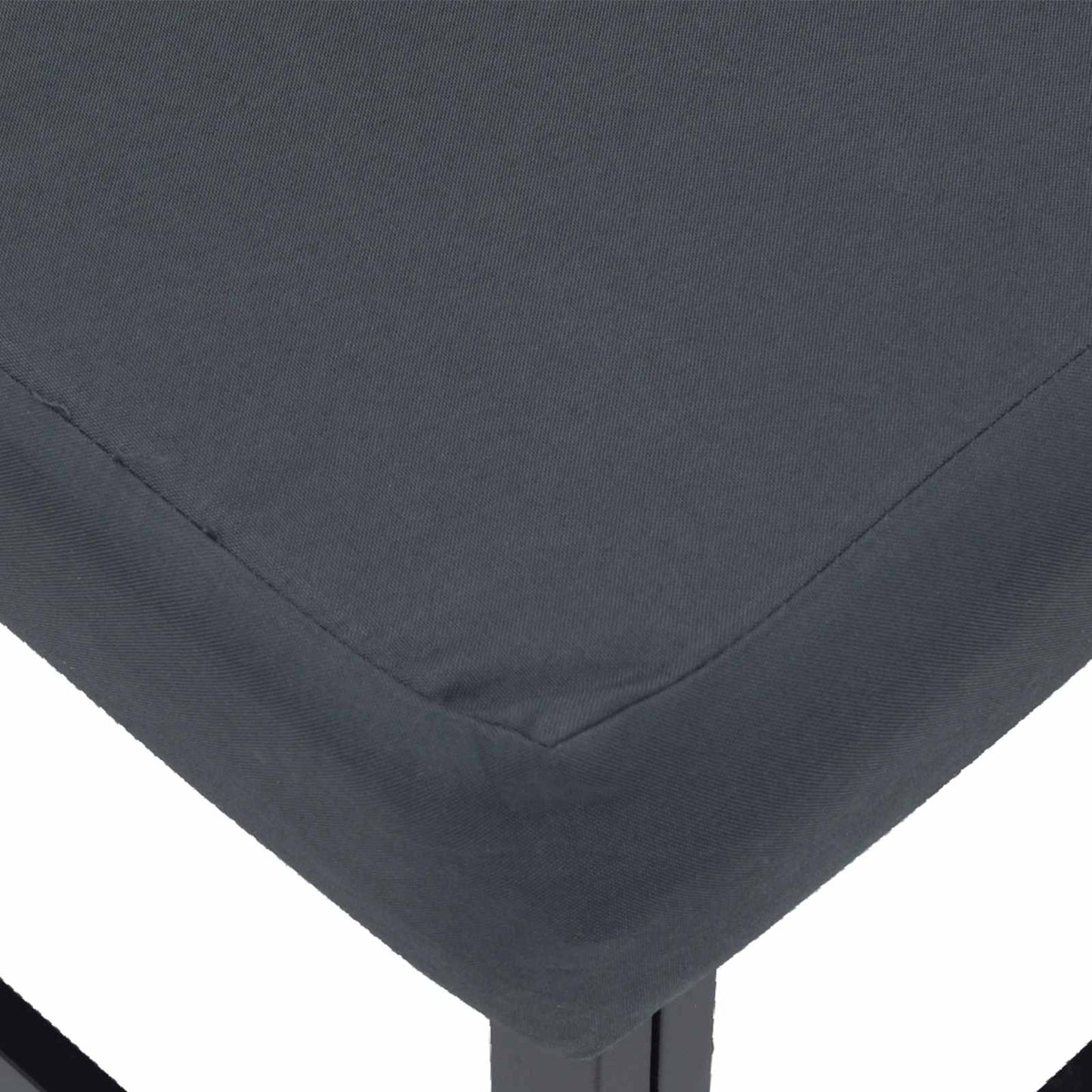 vidaXL Σετ Καναπέ Κήπου με μαξιλάρι 8 pcs Μαύρο Αλουμίνιο