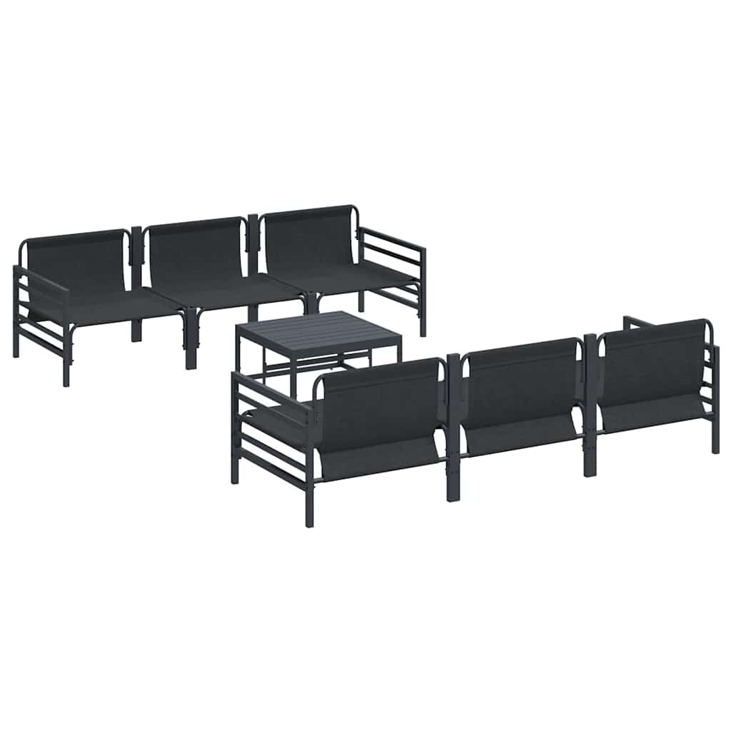 vidaXL Σετ Καναπέ Κήπου με μαξιλάρι με μαξιλάρι 7 pcs Ανθρακί 70 x 70.5 x 31.5 εκ