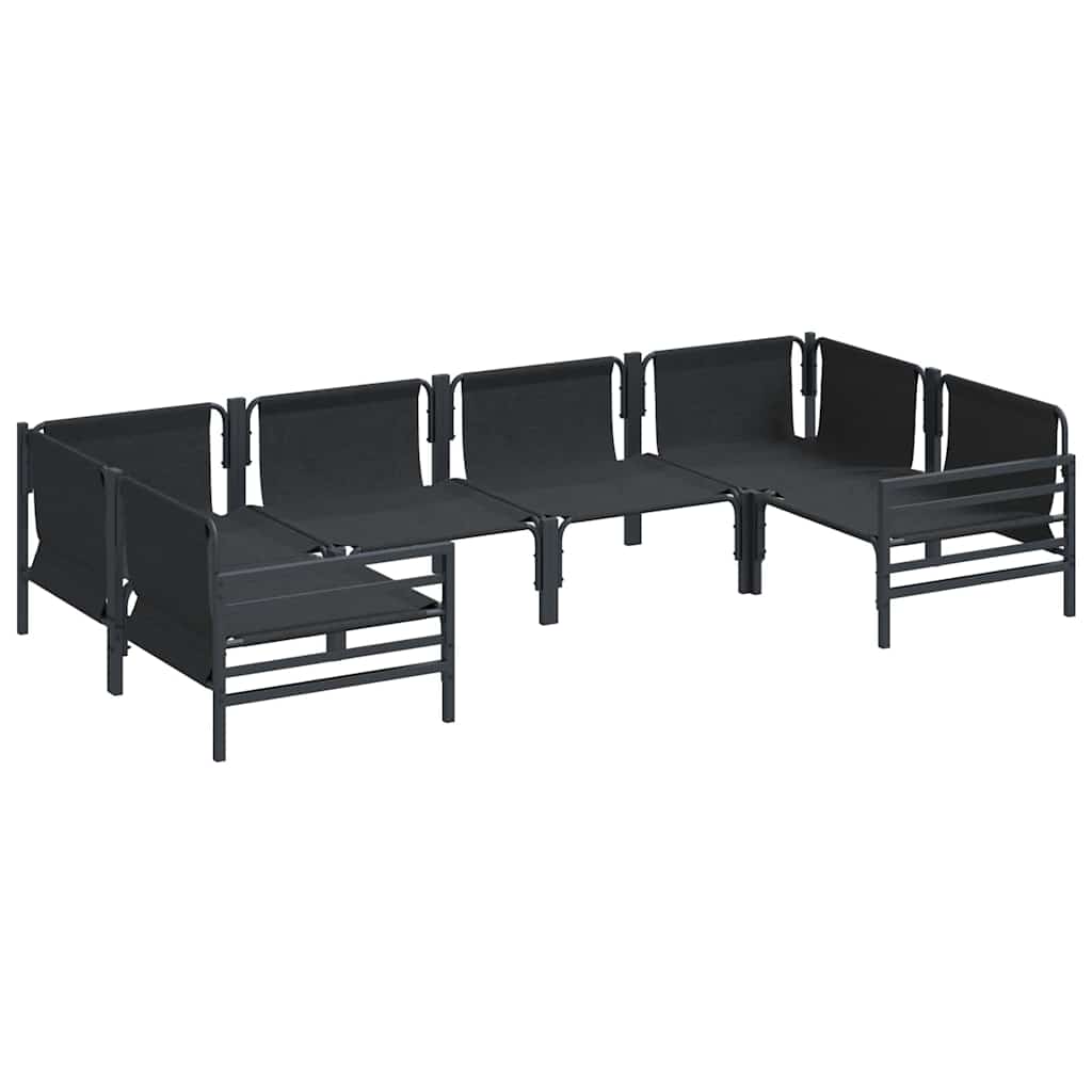 vidaXL Σετ Καναπέ Κήπου 6 pcs Ανθρακί Ατσάλι