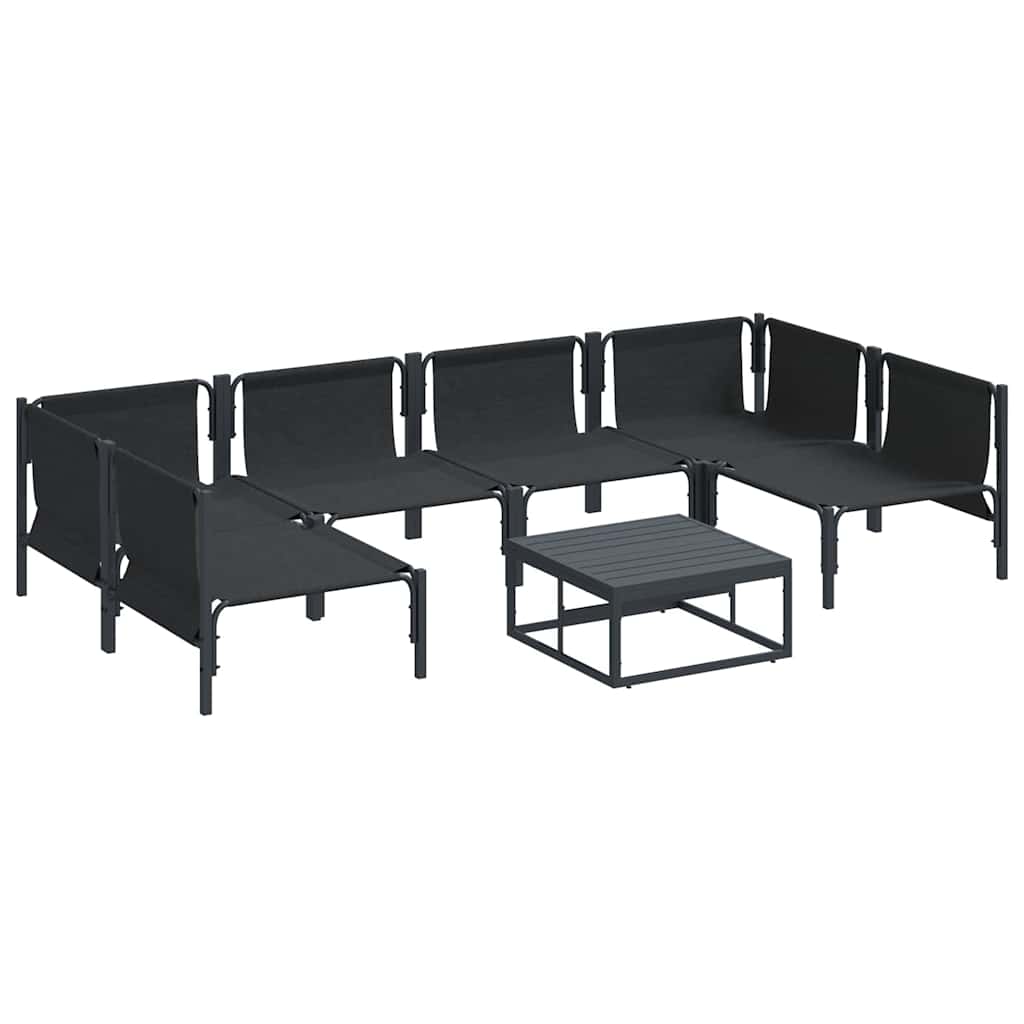 vidaXL Σετ Καναπέ Κήπου 7 pcs Ανθρακί Ατσάλι