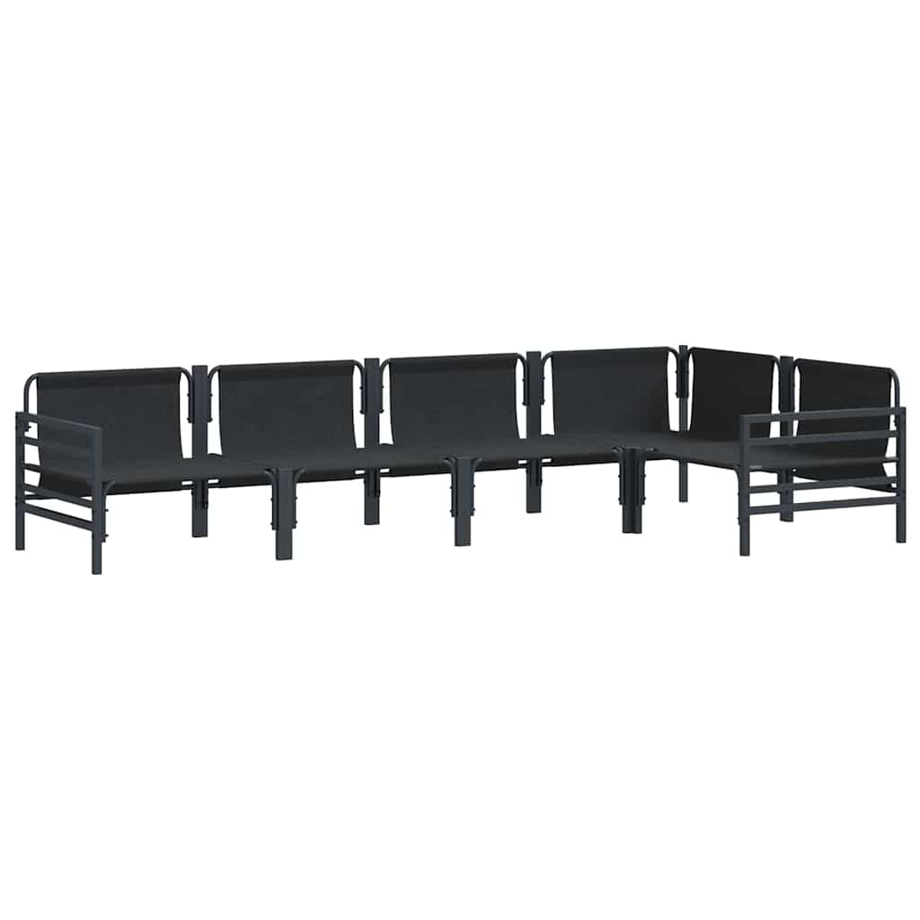 vidaXL Σετ Καναπέ Κήπου 5 pcs Ανθρακί Ατσάλι