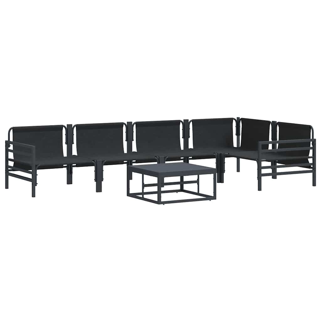 vidaXL Σετ Καναπέ Κήπου 6 pcs Ανθρακί Ατσάλι