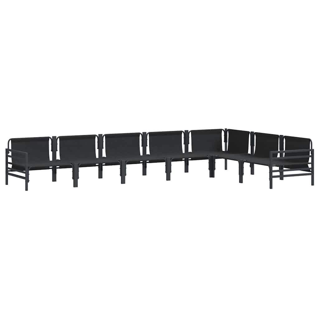 vidaXL Σετ Καναπέ Κήπου 7 pcs Ανθρακί Ατσάλι