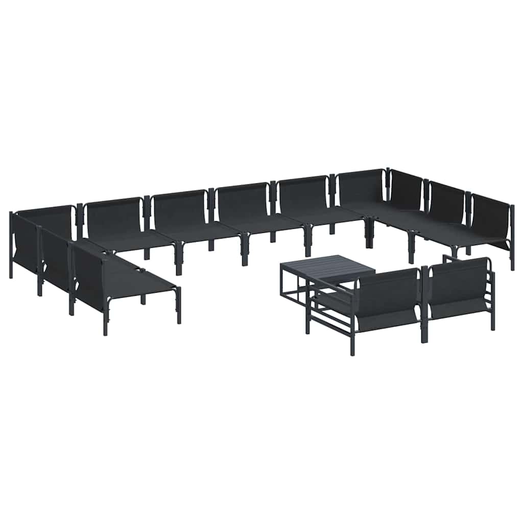 vidaXL Σετ Καναπέ Κήπου 13 pcs Ανθρακί Ατσάλι