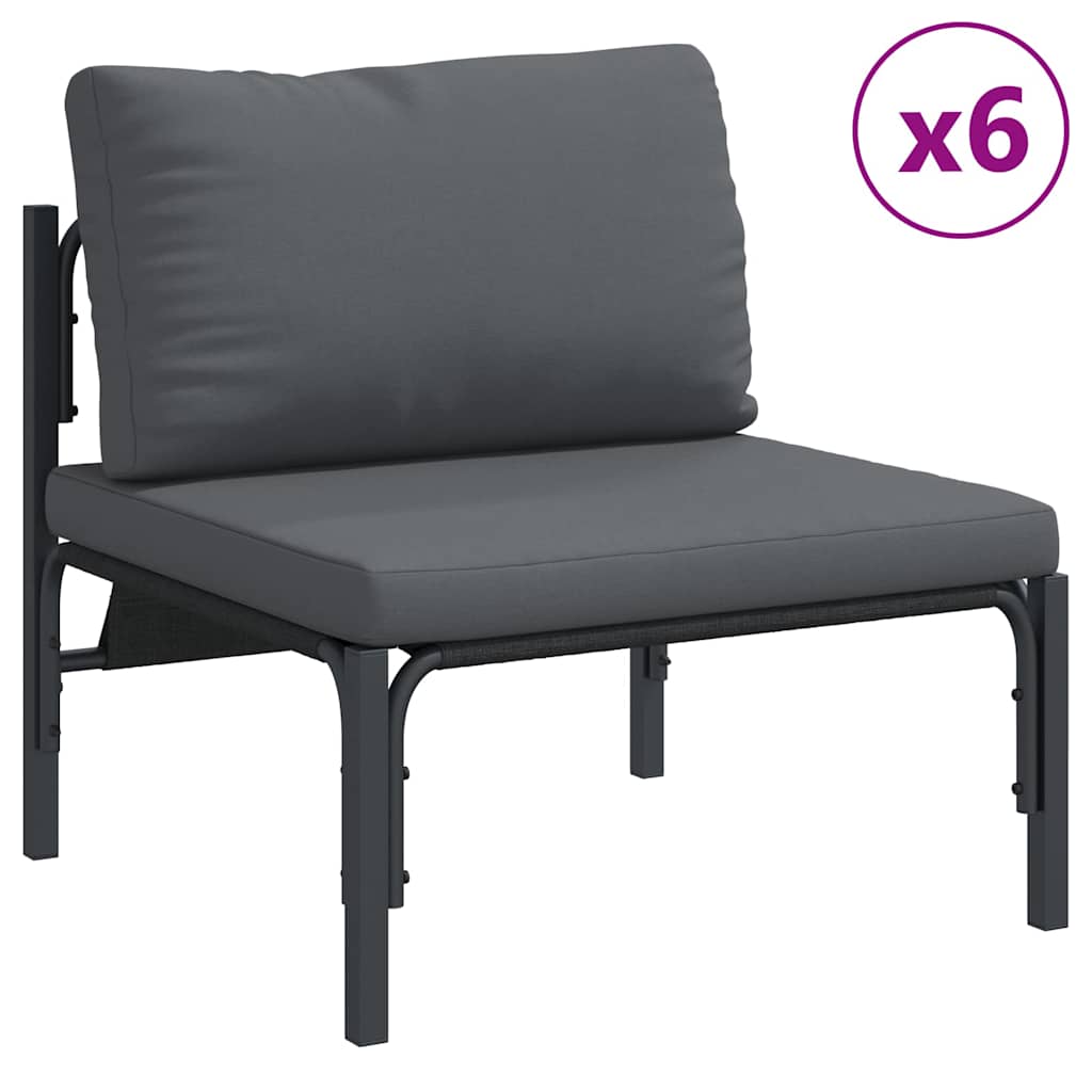 vidaXL Σετ Καναπέ Κήπου 14 pcs Ανθρακί Ατσάλι