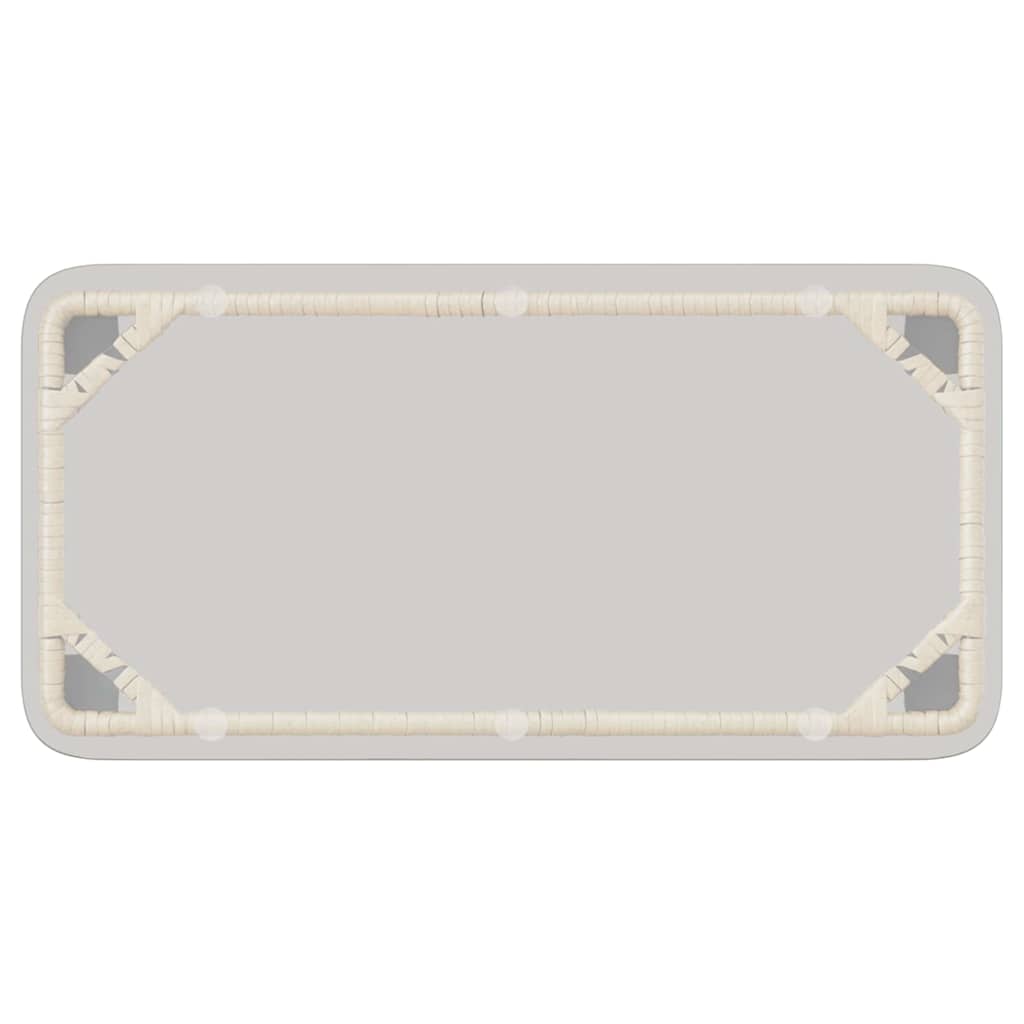 vidaXL ΣΕΤ ΕΠΙΠΛΩΝ ΚΗΠΟΥ με μαξιλάρι 4 pcs Καφέ Μαύρο Κρεμ