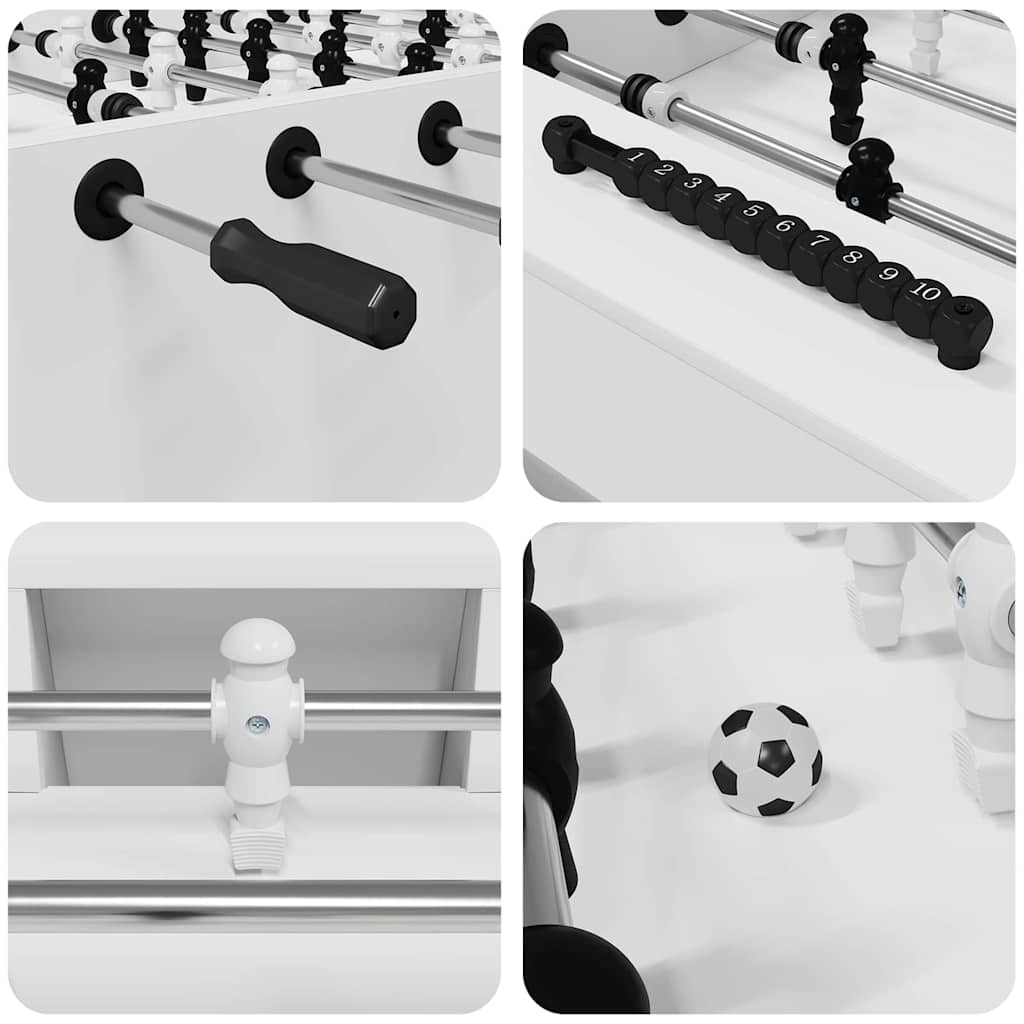 vidaXL Τραπέζι Ποδιού 2 pcs Λευκό 146,5 x 74 x 85 εκ.