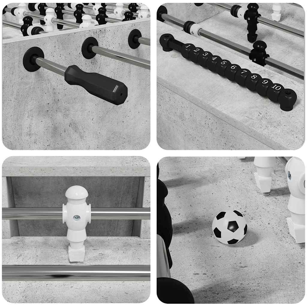 vidaXL Τραπέζι Ποδιού 2 pcs Σκυρόδεμα Γκρι 146,5 x 74 x 85 εκ.