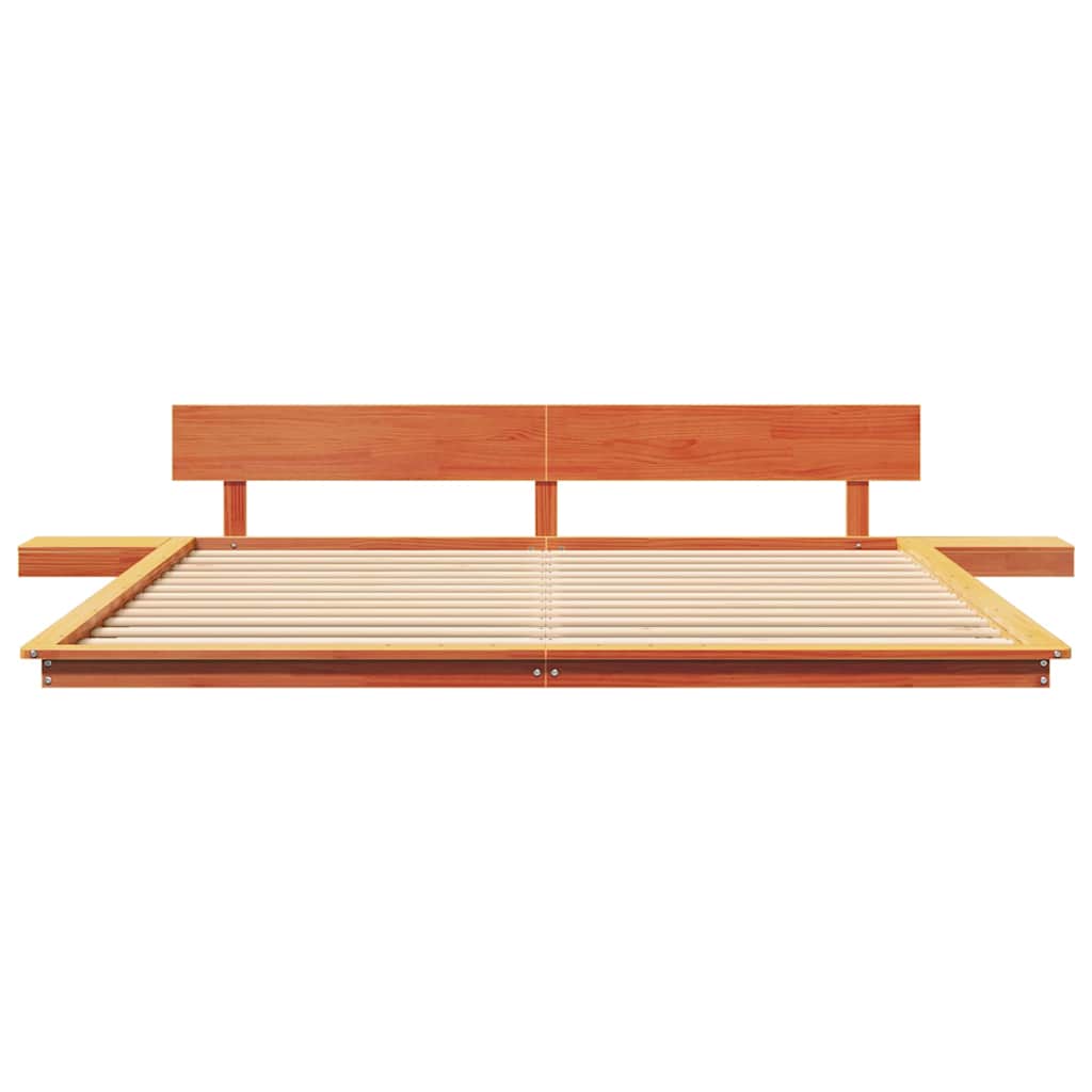 vidaXL Σκελετός Κρεβατιού Καφέ 180 x 200 cm ξύλο