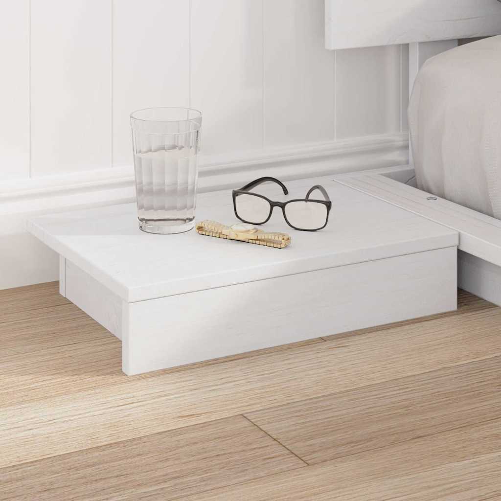 vidaXL Σκελετός Κρεβατιού Λευκό 150 x 200 cm ξύλο