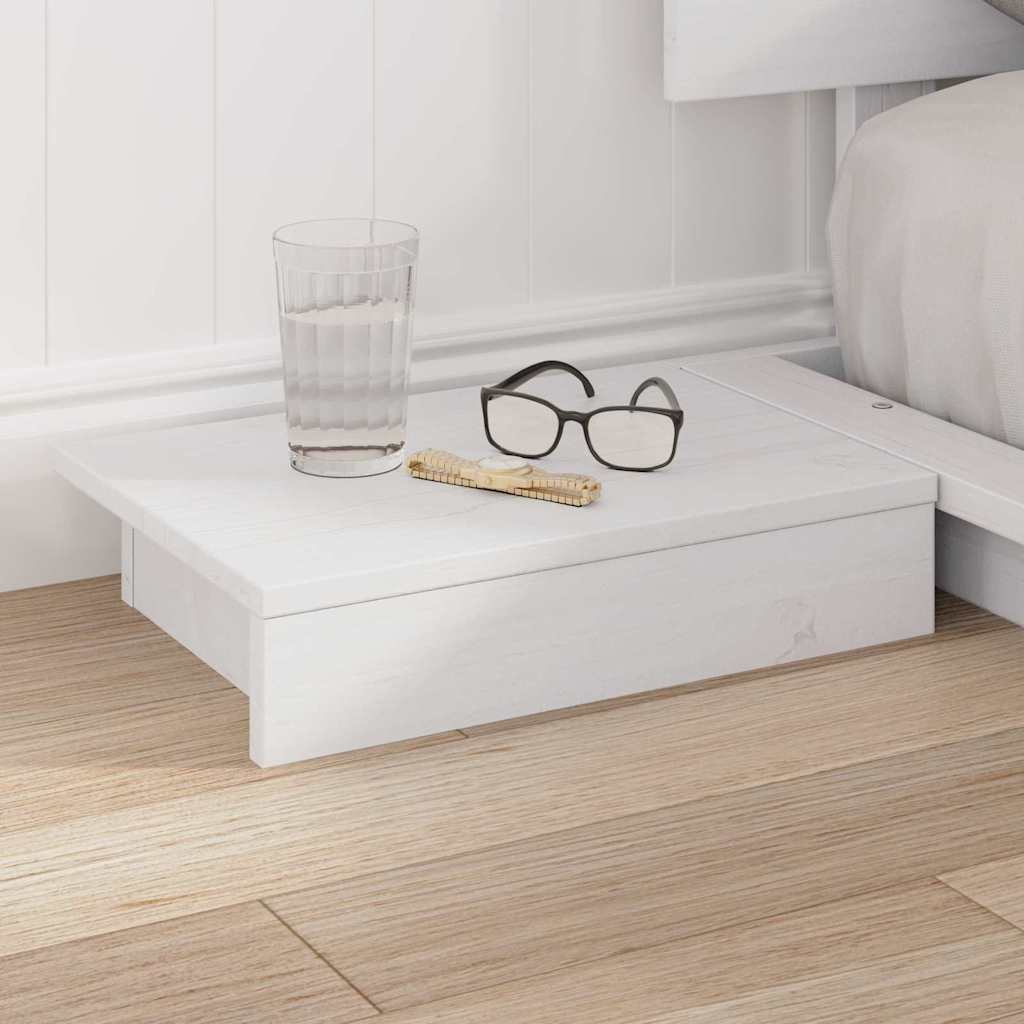 vidaXL Σκελετός Κρεβατιού Λευκό 120 x 200 cm ξύλο