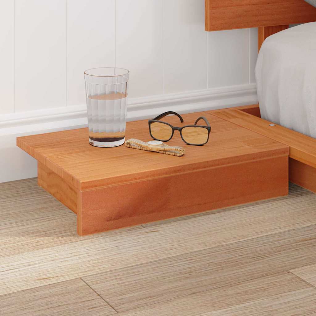 vidaXL Σκελετός Κρεβατιού Καφέ 135 x 190 cm ξύλο