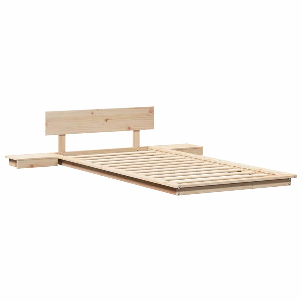 vidaXL Σκελετός Κρεβατιού Καφέ 100 x 200 cm ξύλο