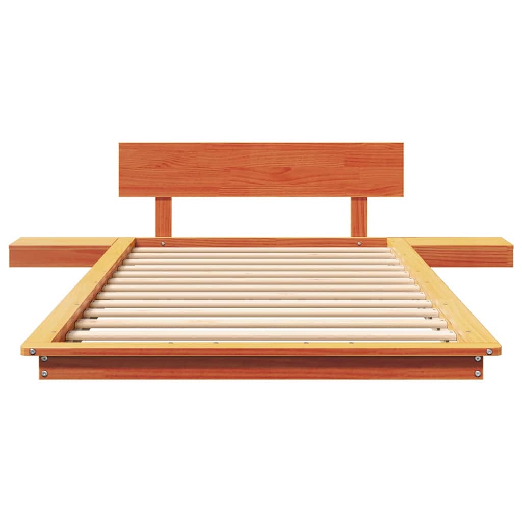 vidaXL Σκελετός Κρεβατιού Καφέ 100 x 200 cm ξύλο
