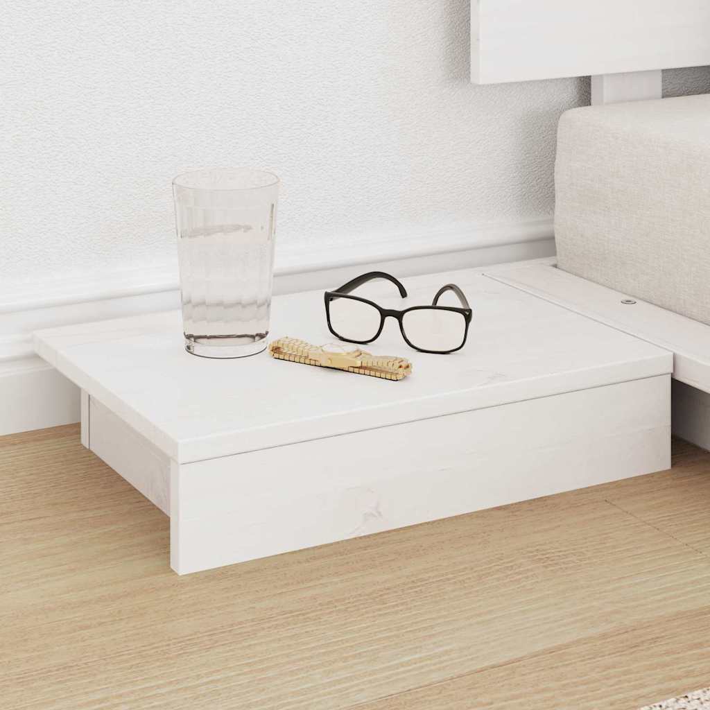 vidaXL Σκελετός Κρεβατιού Λευκό 80 x 200 cm ξύλο