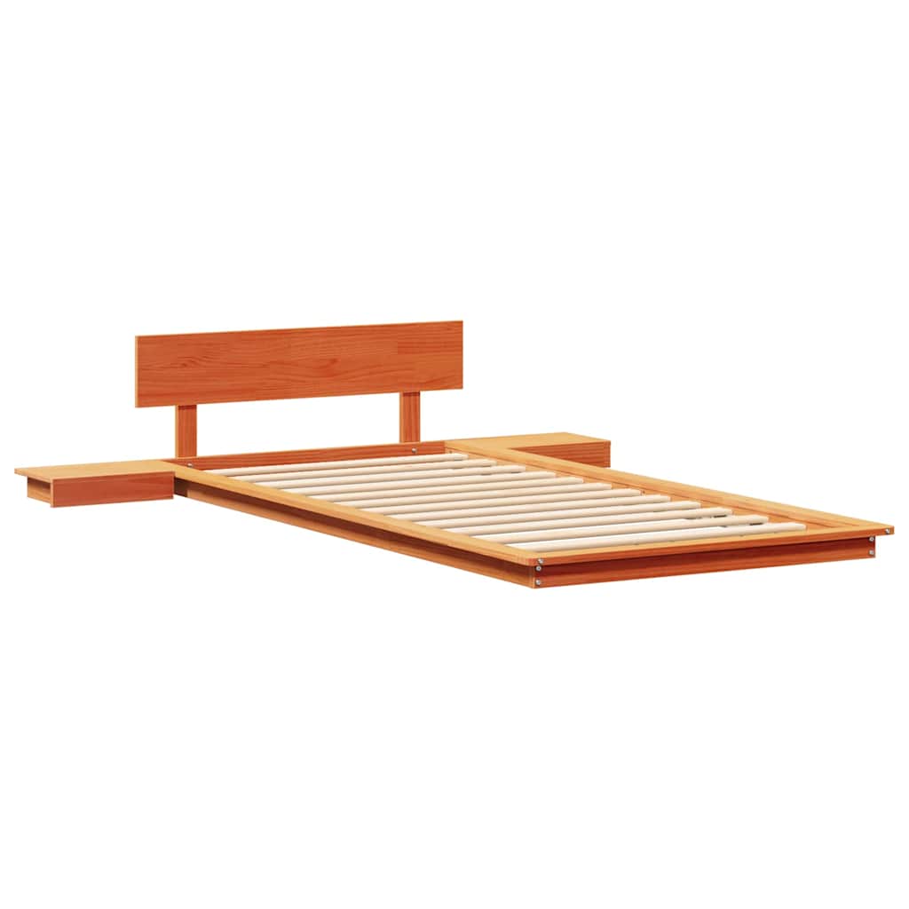 vidaXL Σκελετός Κρεβατιού Καφέ 80 x 200 cm ξύλο