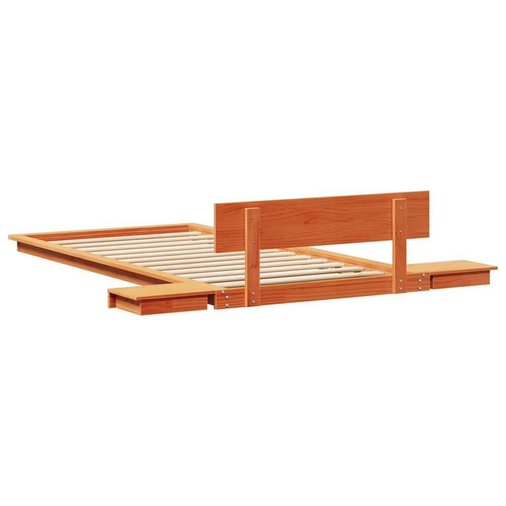 vidaXL Σκελετός Κρεβατιού Καφέ 80 x 200 cm ξύλο