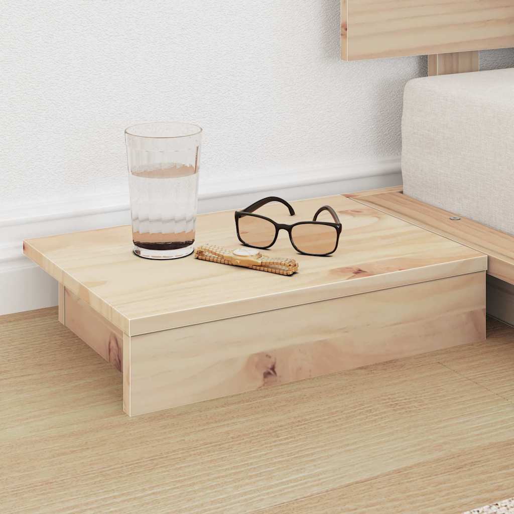 vidaXL Σκελετός Κρεβατιού Καφέ 90 x 190 cm ξύλο