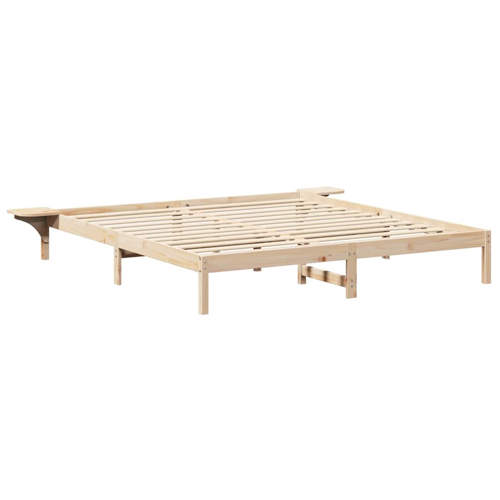 vidaXL Σκελετός Κρεβατιού Φυσικό 180 x 200 cm Στερεά ξυλεία πεύκου