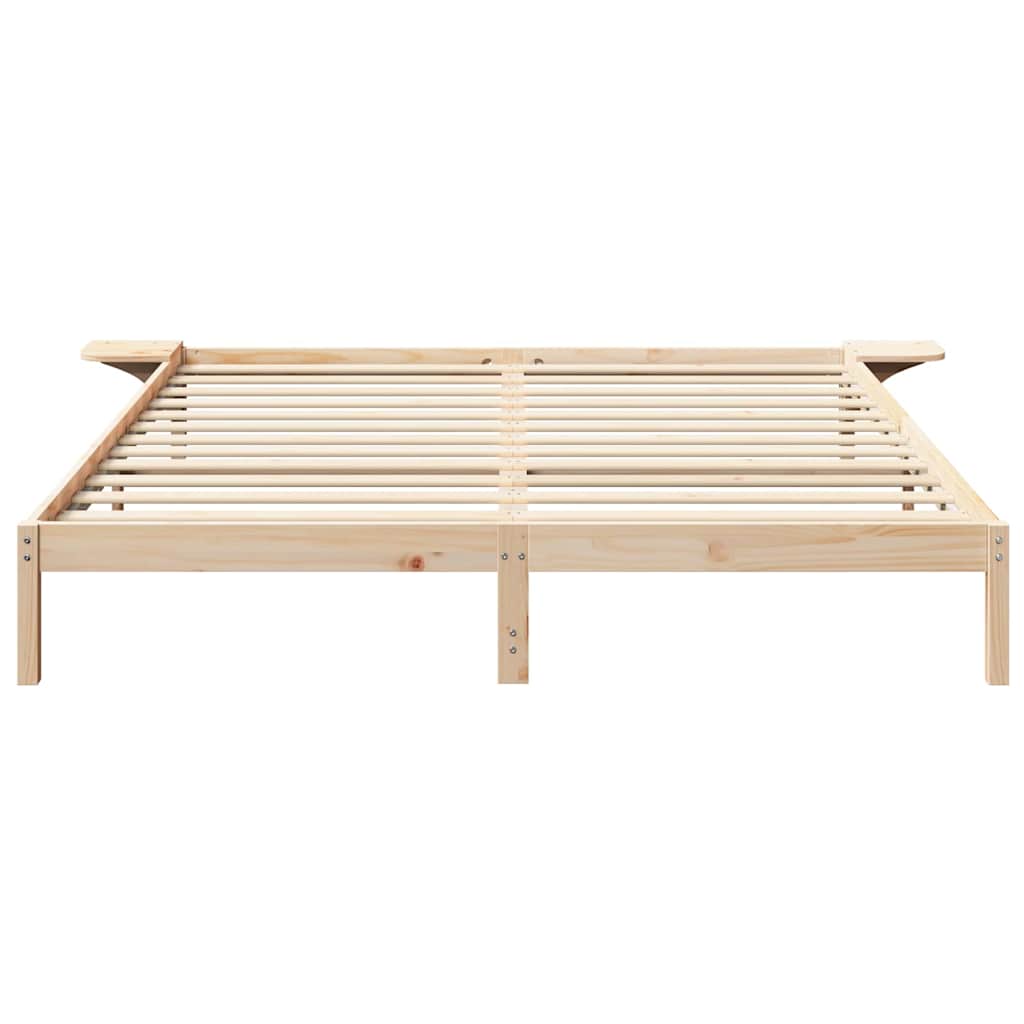 vidaXL Σκελετός Κρεβατιού Φυσικό 180 x 200 cm Στερεά ξυλεία πεύκου