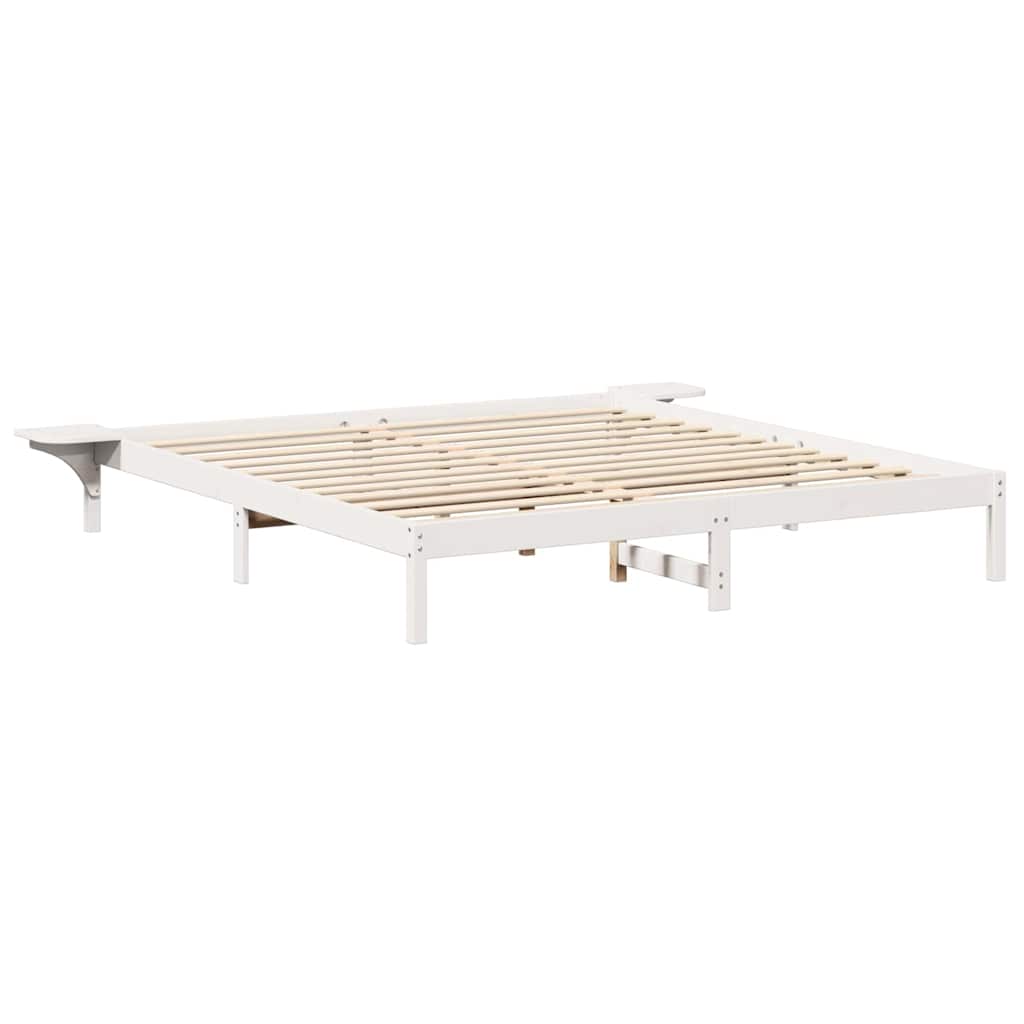 vidaXL Σκελετός Κρεβατιού Λευκό 180 x 200 cm Στερεά ξυλεία πεύκου