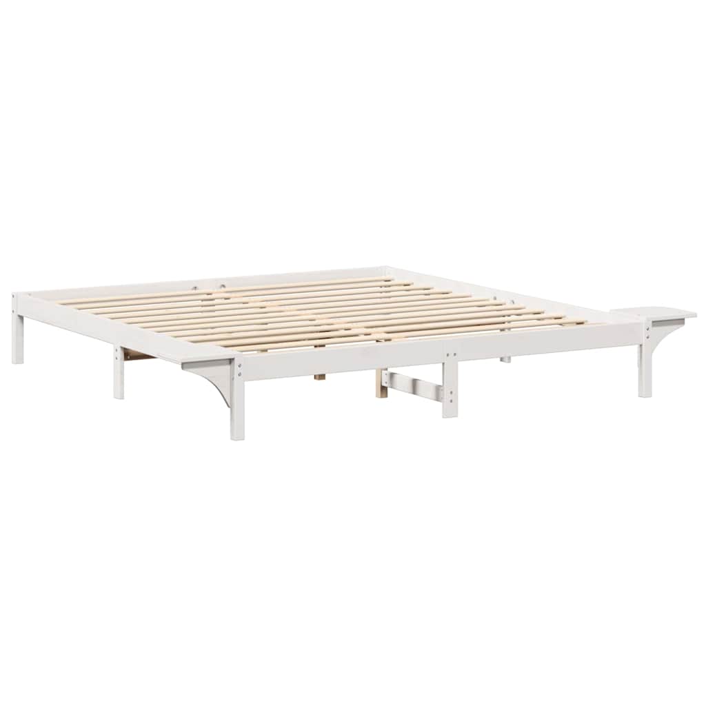 vidaXL Σκελετός Κρεβατιού Λευκό 180 x 200 cm Στερεά ξυλεία πεύκου