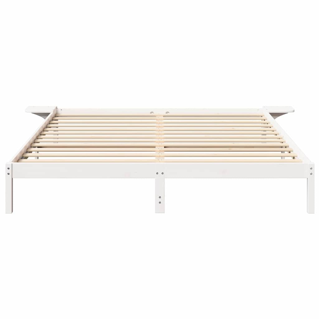 vidaXL Σκελετός Κρεβατιού Λευκό 180 x 200 cm Στερεά ξυλεία πεύκου