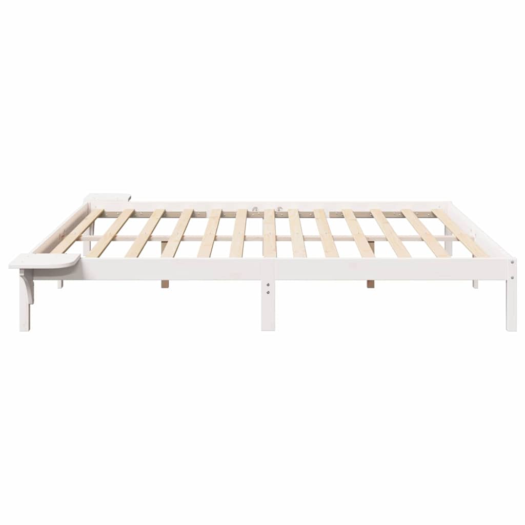 vidaXL Σκελετός Κρεβατιού Λευκό 180 x 200 cm Στερεά ξυλεία πεύκου