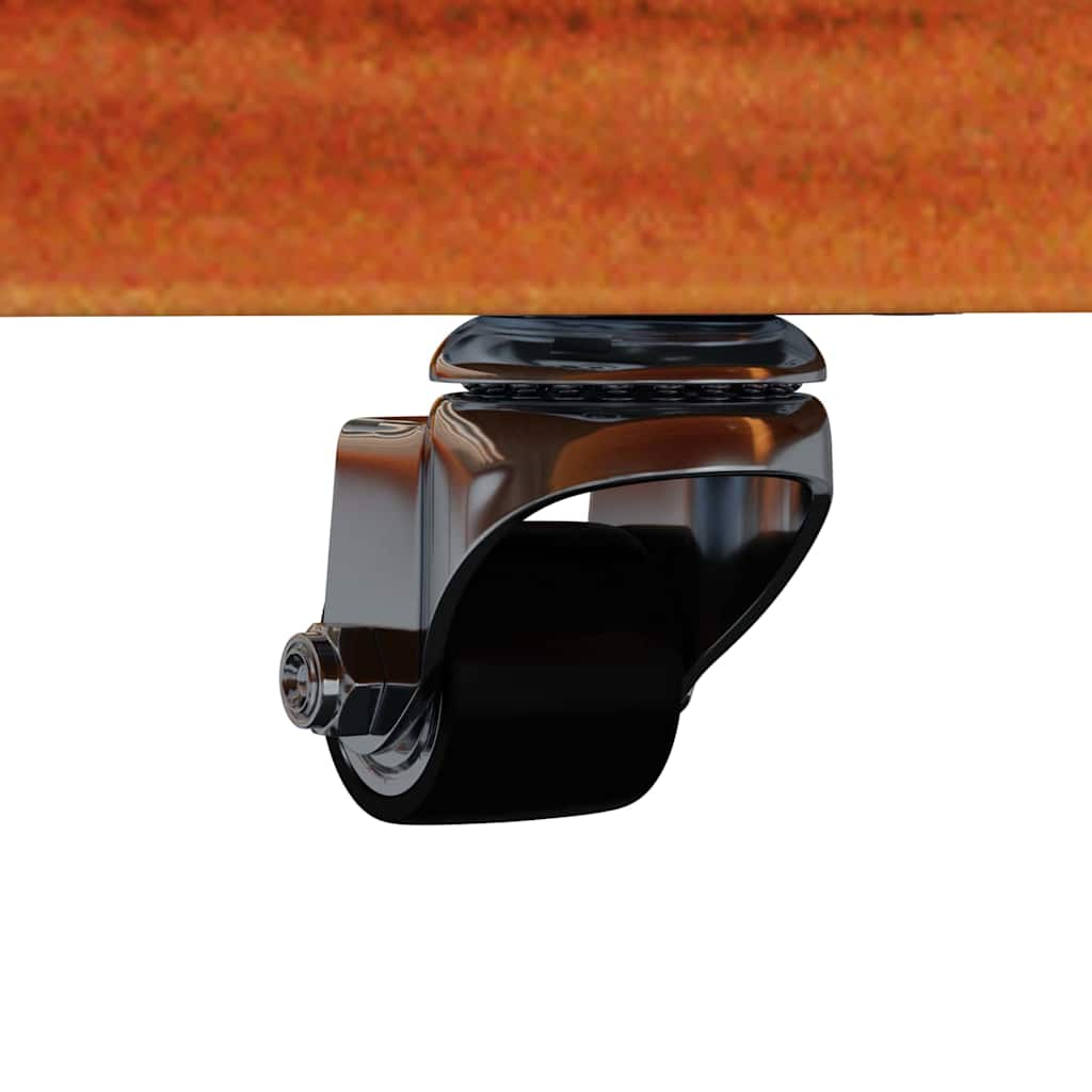 vidaXL Σκελετός Κρεβατιού Κερωτό καφέ 100 x 200 cm