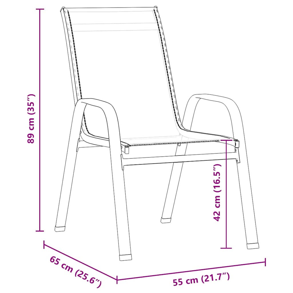 vidaXL Σετ Φαγητού Κήπου 5 Τεμαχίων Καφέ Ατσάλι και Δίχτυ