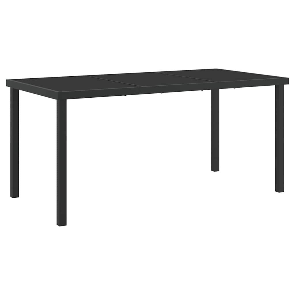 vidaXL Σέτ φαγητού για κήπο 5 pcs Ανθρακί Χάλυβας με επίστρωση πούδρας