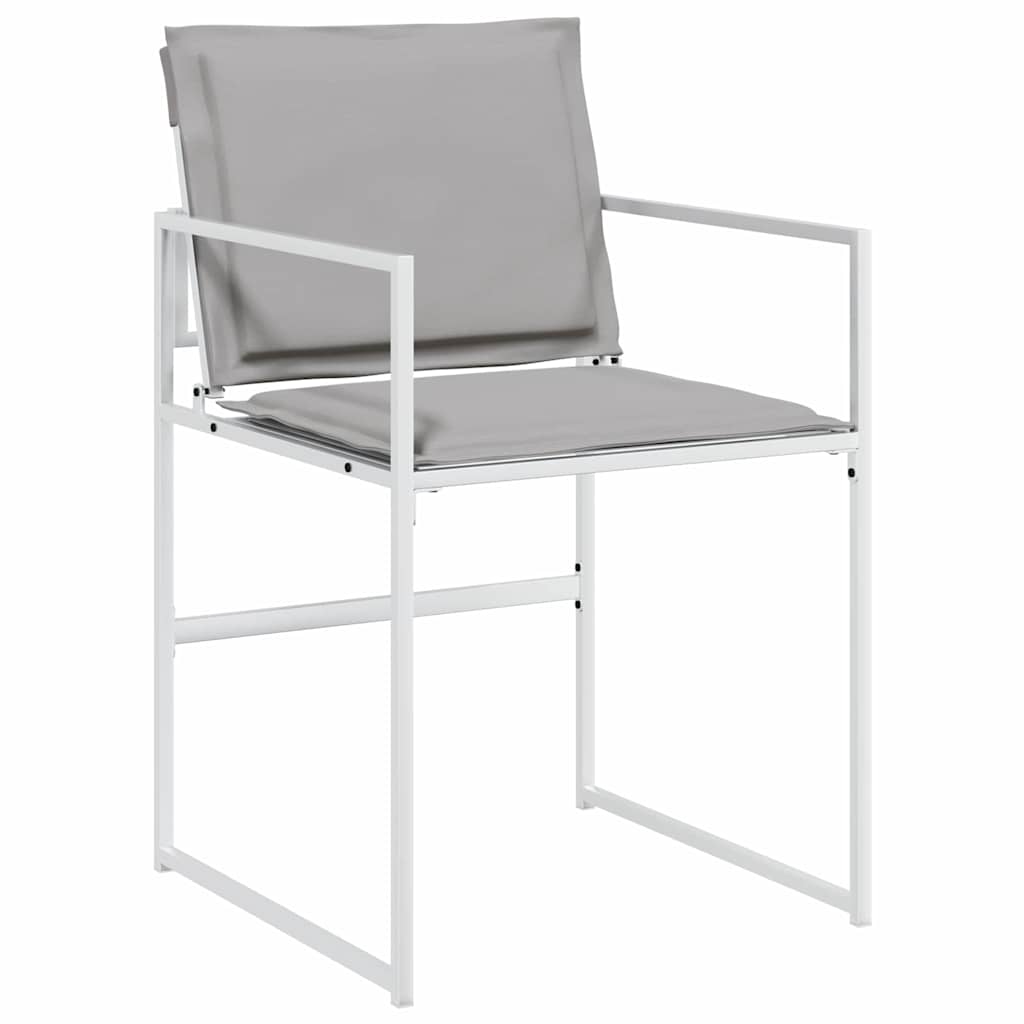 vidaXL Σέτ φαγητού για κήπο 5 pcs Λευκό 140 x 70 x 73 cm