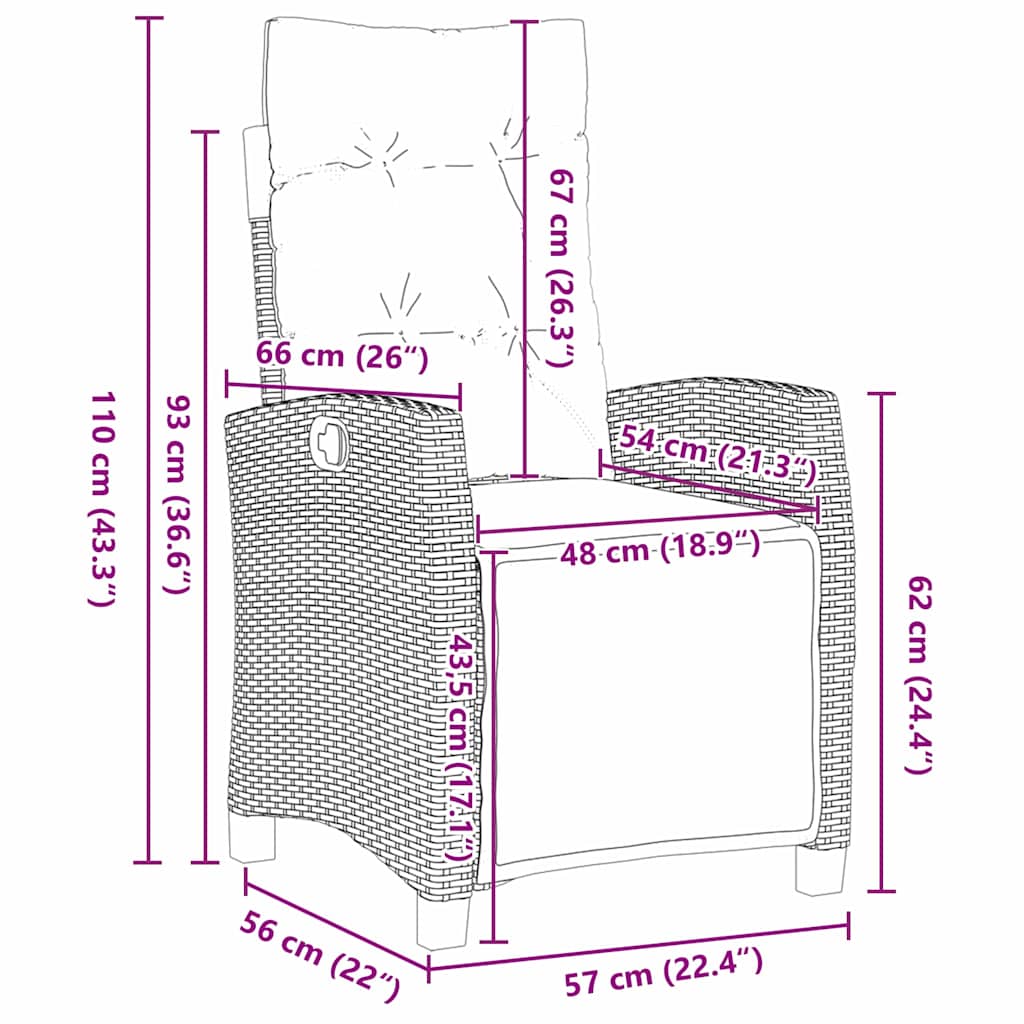 vidaXL Σέτ φαγητού για κήπο 5 pcs Μπεζ συνθετικό ρατάν