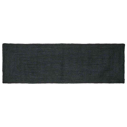 vidaXL Χαλιά χώρου Ορθογώνιος Σκούρο Γκρι 80 x 200 cm Γιούτα