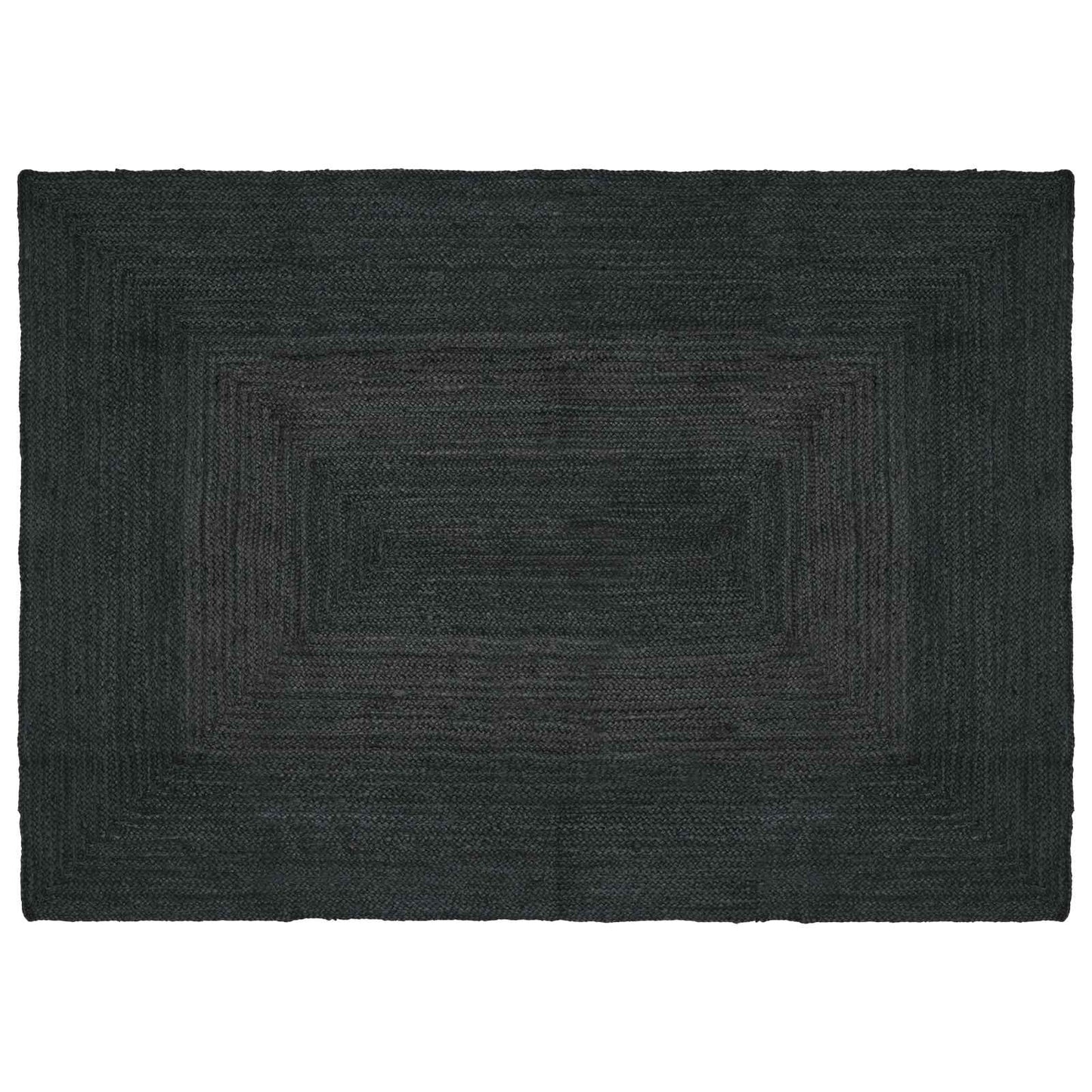 vidaXL Χαλιά χώρου Ορθογώνιος Σκούρο Γκρι 120 x 170 cm Γιούτα