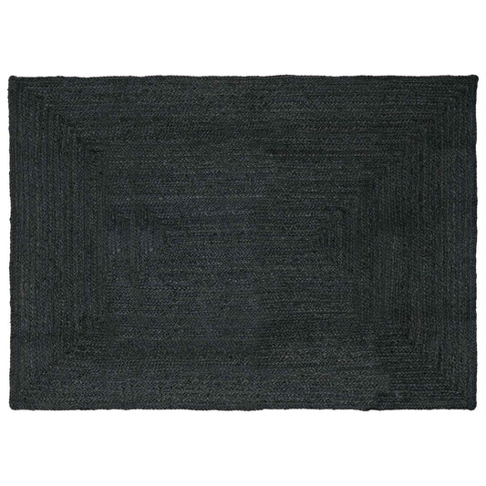 vidaXL Χαλιά χώρου Ορθογώνιος Σκούρο Γκρι 160 x 230 cm Γιούτα