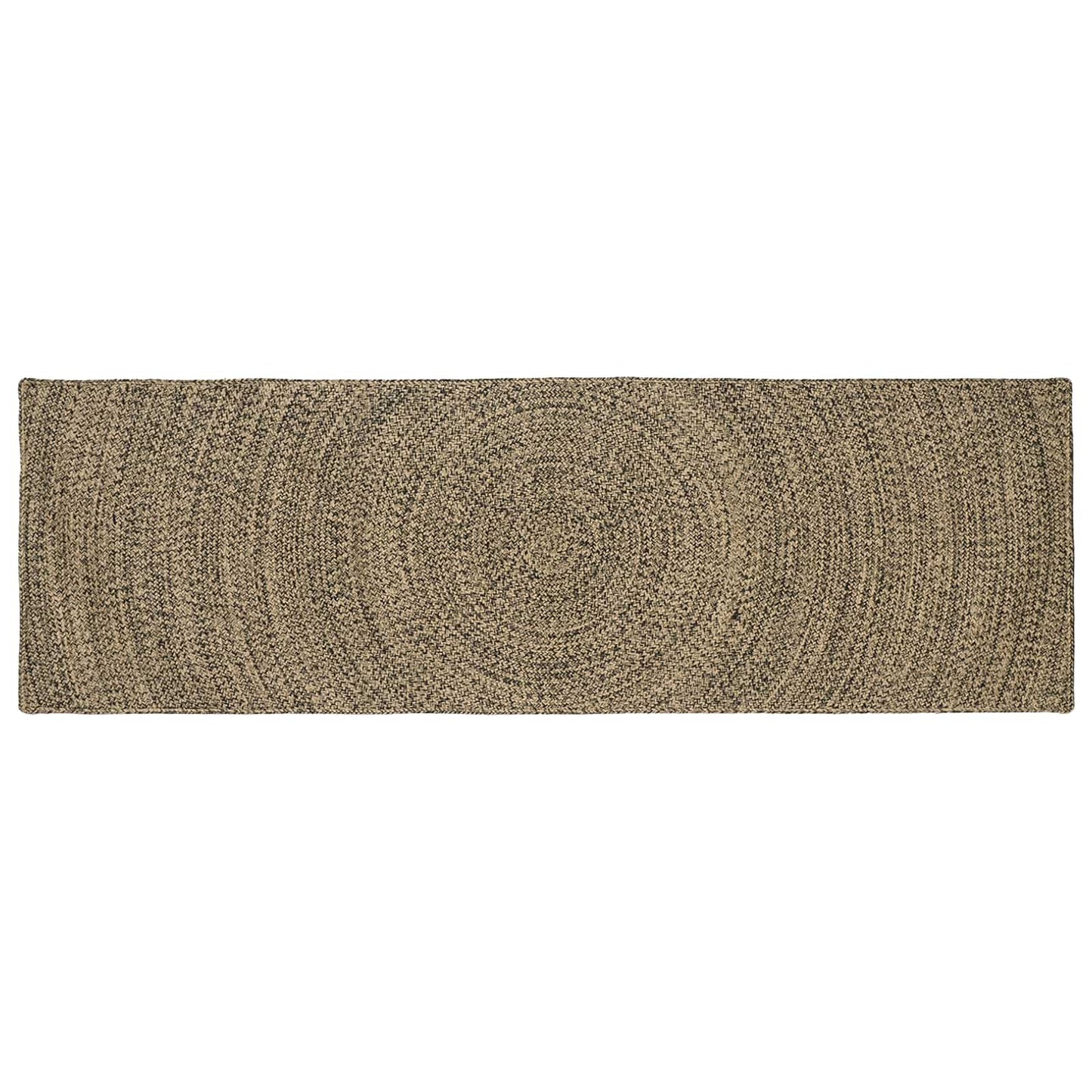 vidaXL Χαλιά χώρου Φυσικό και Μαύρο 80 x 300 cm Γιούτα