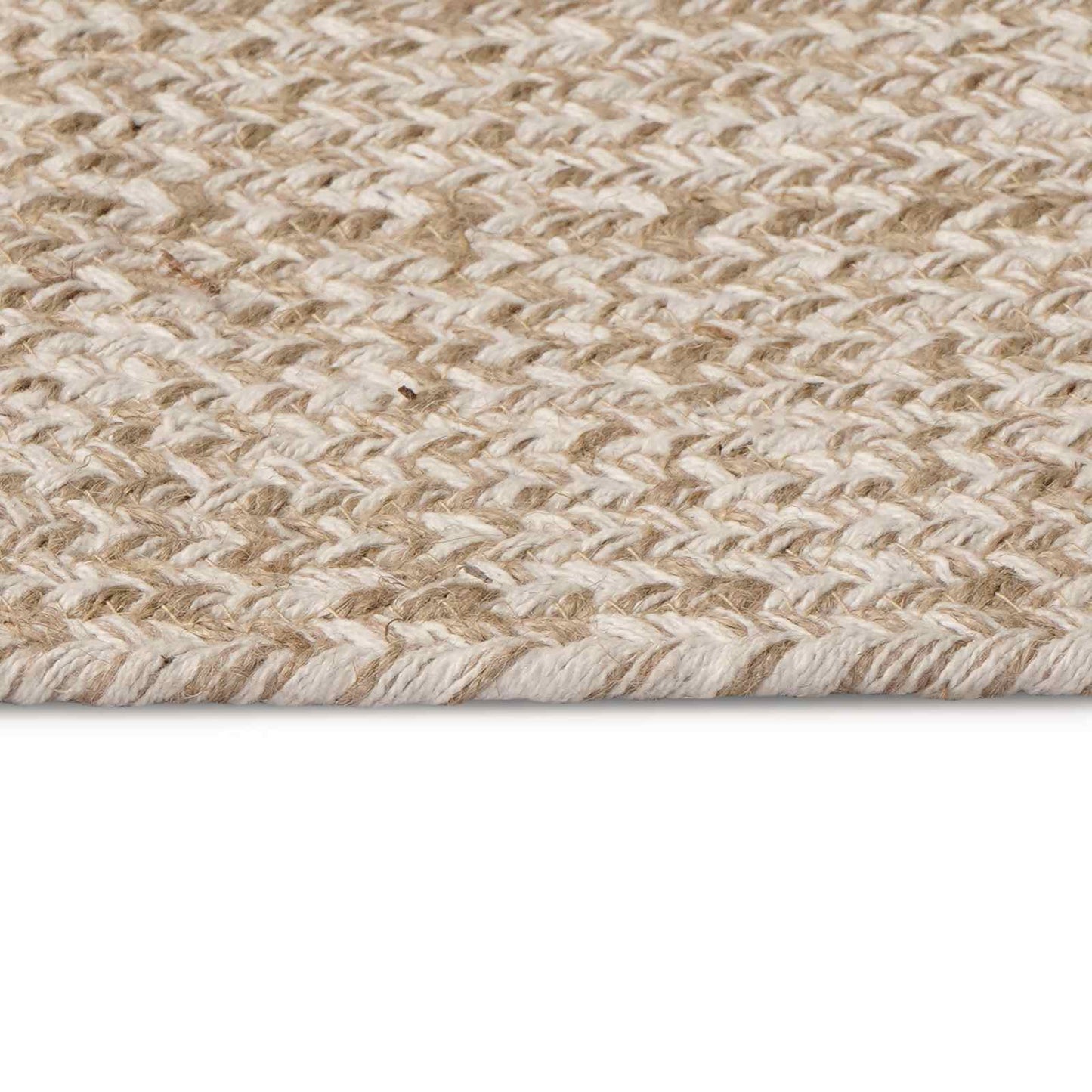 vidaXL Χαλιά χώρου Λευκό 122 x 183 cm Γιούτα