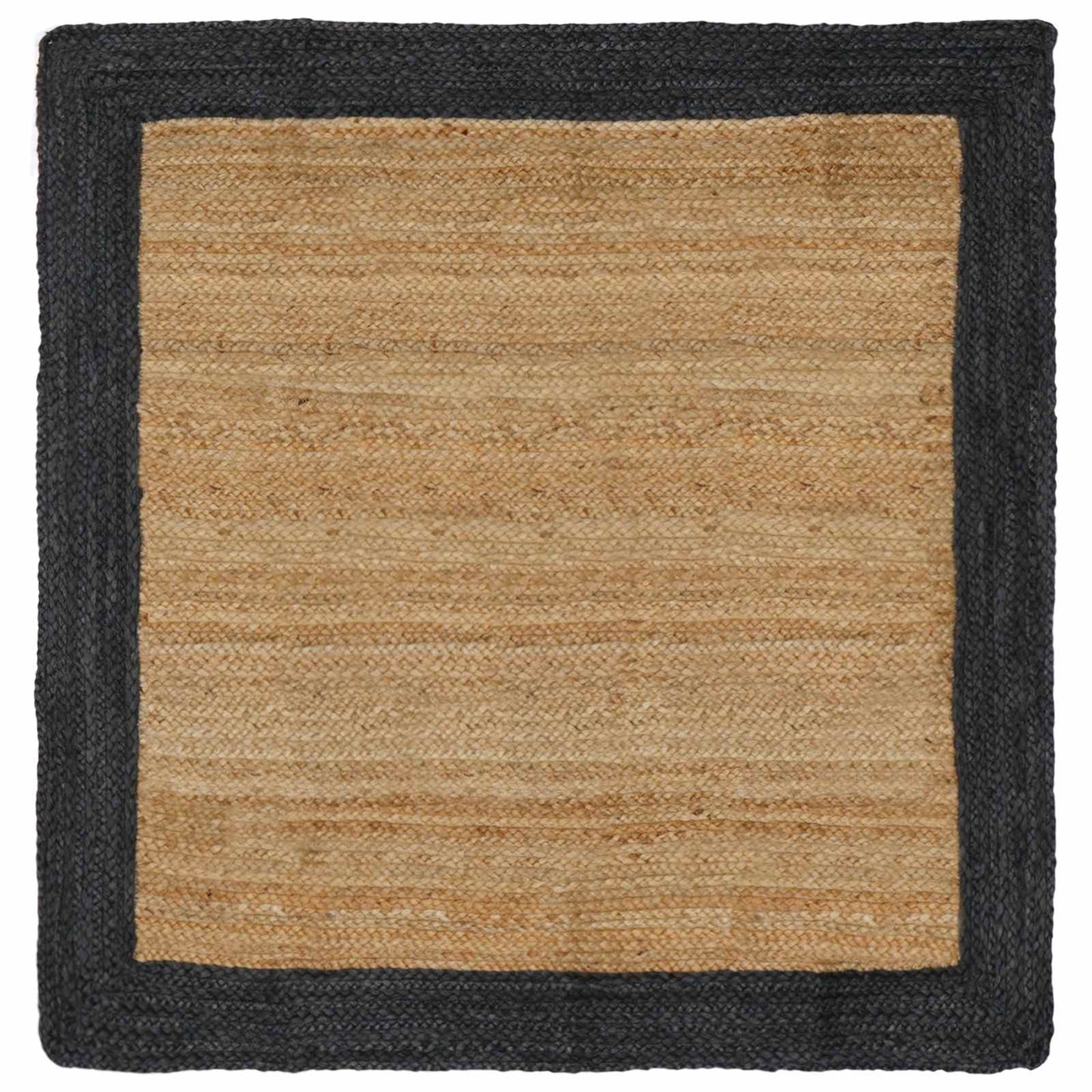 vidaXL Χαλιά χώρου Σκούρο Γκρι 120 x 120 cm Γιούτα