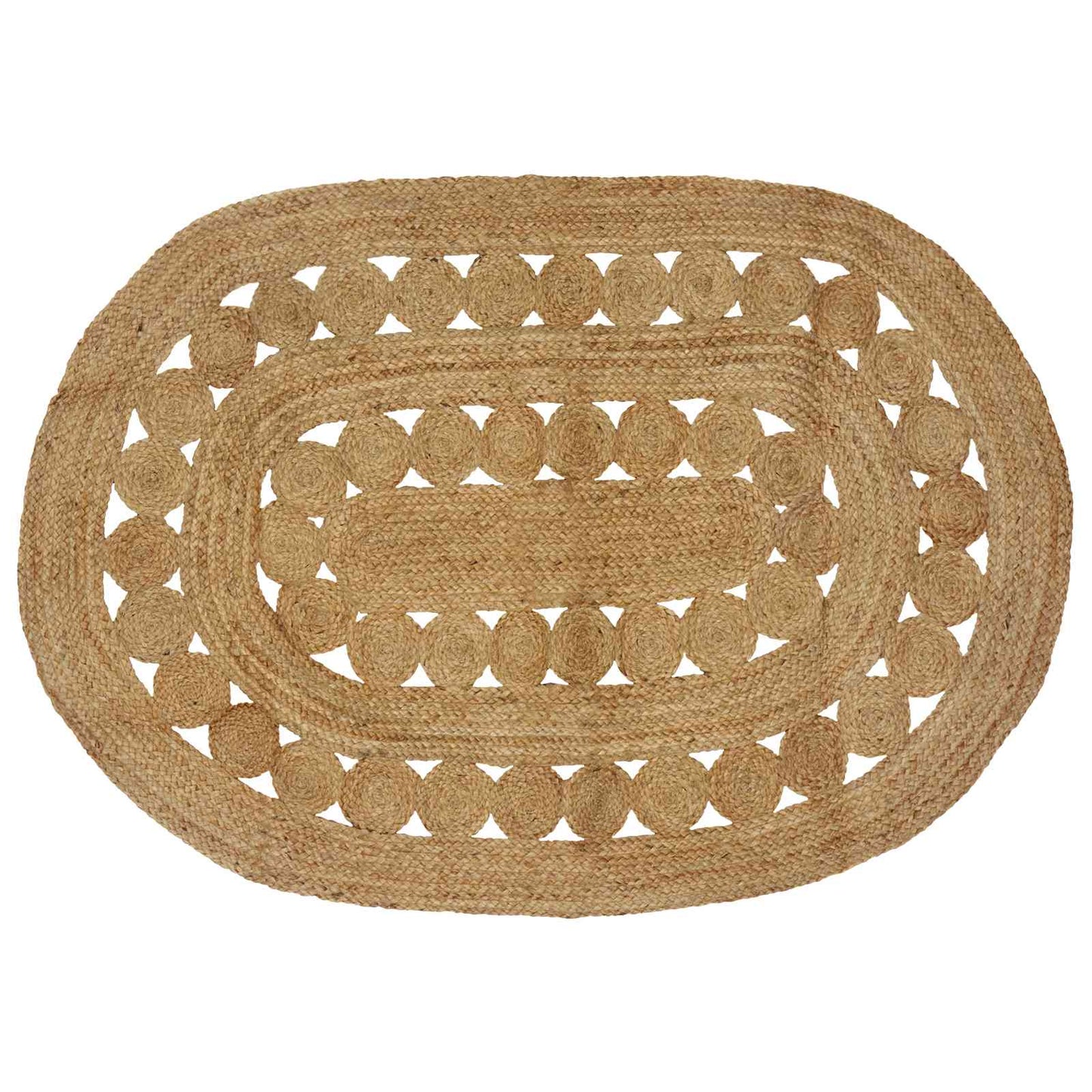vidaXL Χαλιά χώρου Φυσικό 122 x 183 cm Γιούτα