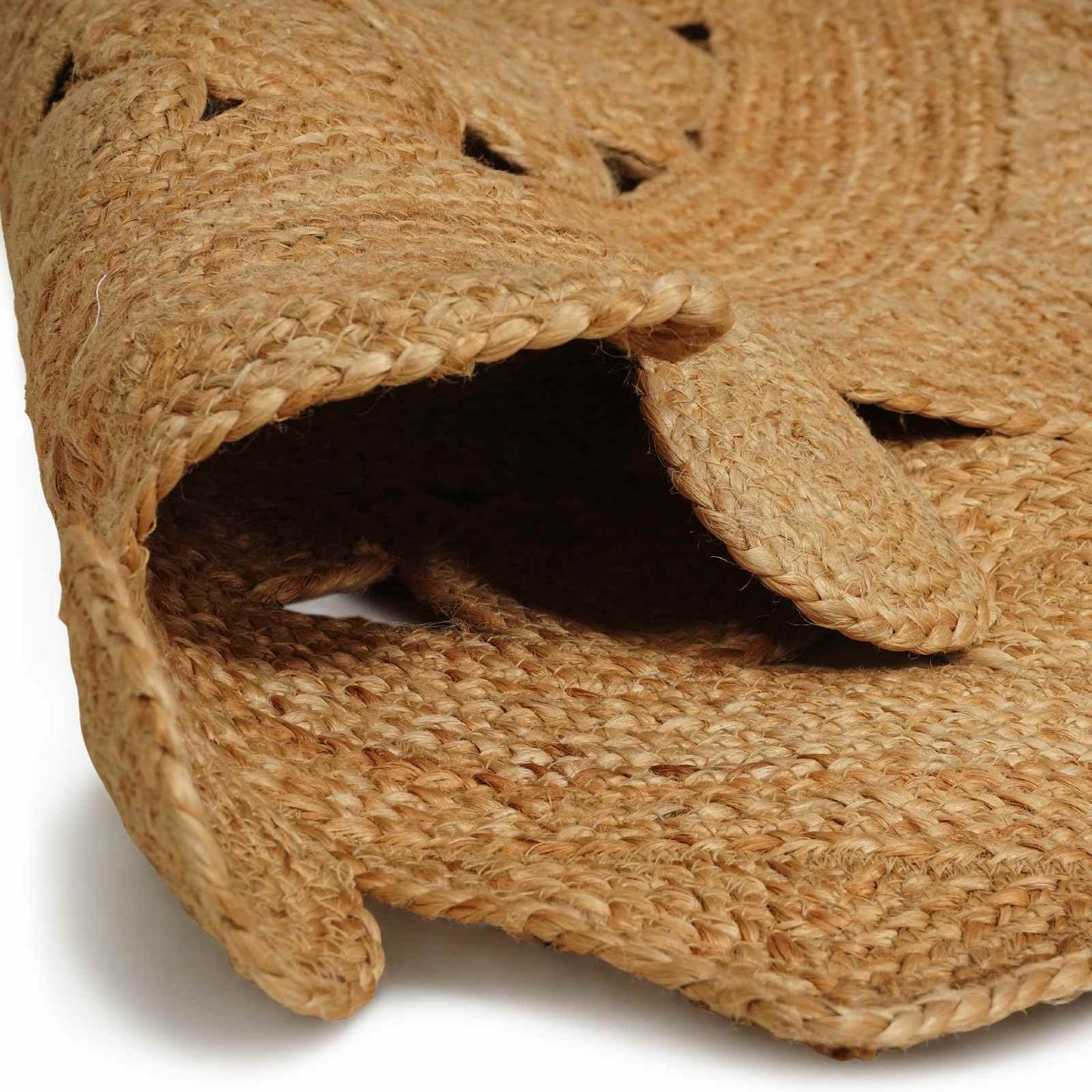 vidaXL Χαλί Καφέ Ø 210 cm Γιούτα