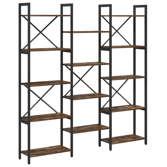 vidaXL Ράφι Βιβλίων Δρύς Sonoma 156 x 25 x 167 εκ. Επεξεργασμένο ξύλο
