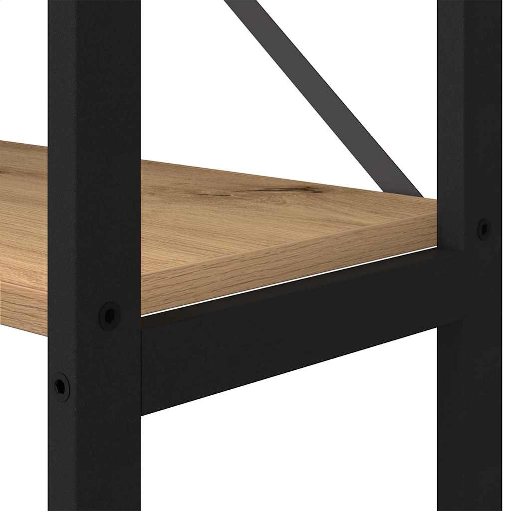 vidaXL Βιβλιοθήκη artisan δρυς 40 x 30 x 188 εκ Επεξεργασμένο ξύλο